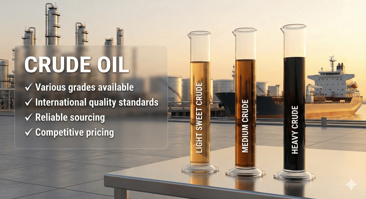 Crude Oil - High quality crude oil from Skybridge Energy